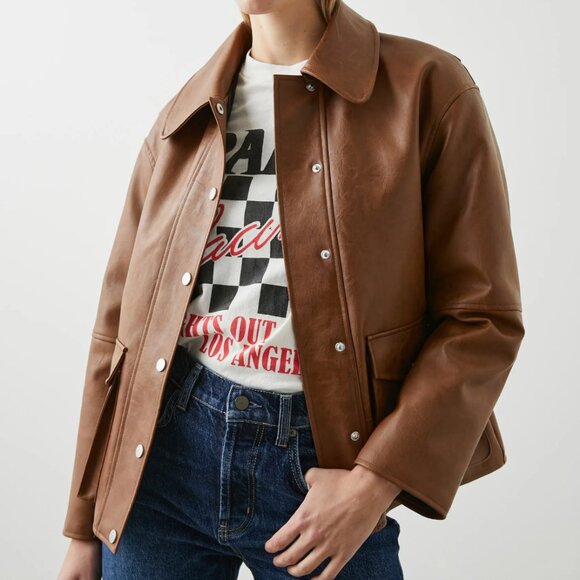 NWOT Rails Mathis Faux Leather Jacket - Picture 2 of 4